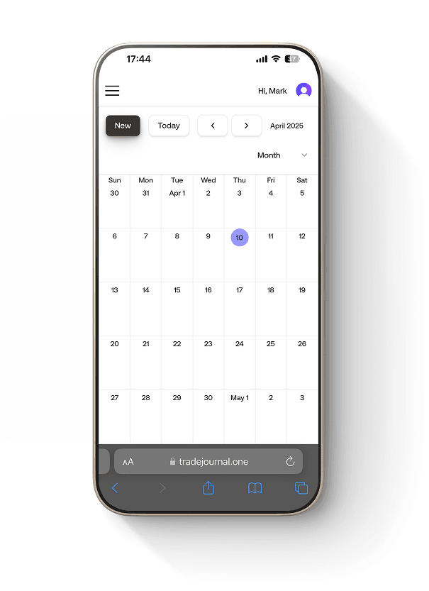 Mobil taqvim ko`rinishi